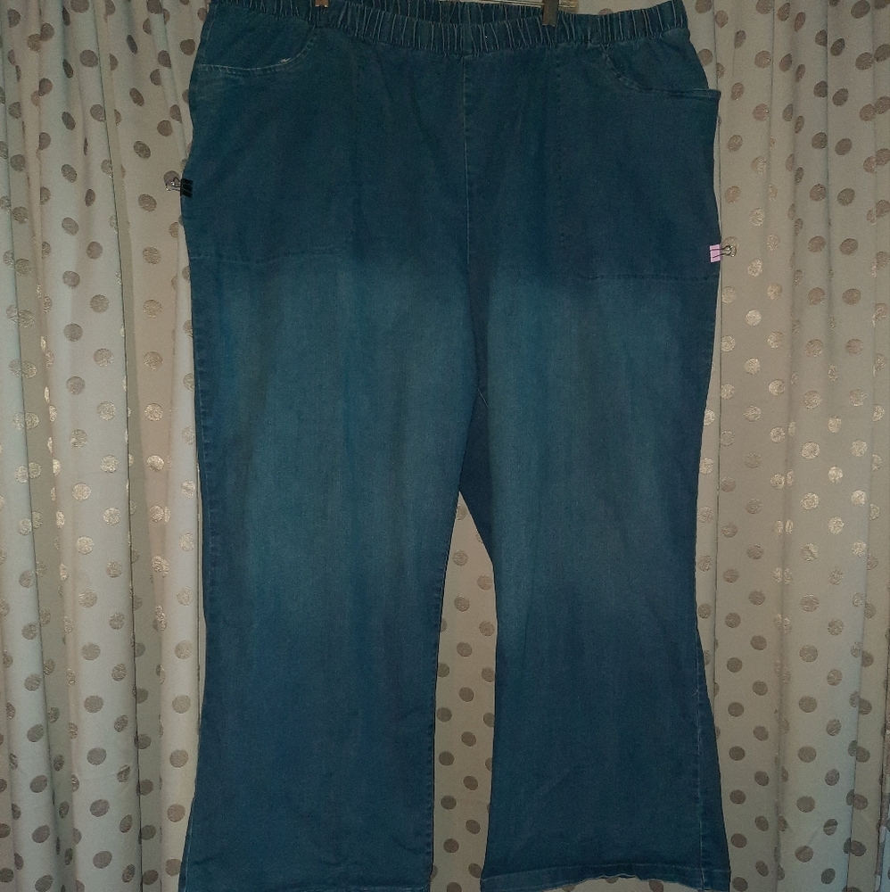 Woman Within Wide Leg Jeans 34W